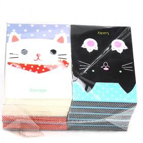 Cute Cartoon Cat Note Books;Diary Books;School Books;Kids Gifts ,72K52P,82*120MM