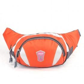 Good Quality Orange Sporting Style Multifunction Waterproof Nylon Waist Bag/ Fanny Pack