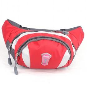 Good Quality Red Sporting Style Multifunction Waterproof Nylon Waist Bag/ Fanny Pack