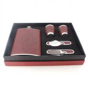 Elegant Wine Set With Hip Flask, Shot Glasses, Spoon, Fork, Perfect Gift Set For Friends