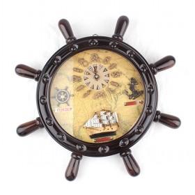 Classical Fashion Sea Clock Ship Handle Sitting