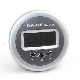 Mini Simple Fashion Round Silver LED Projector Electronic Decoration Alarm Clock