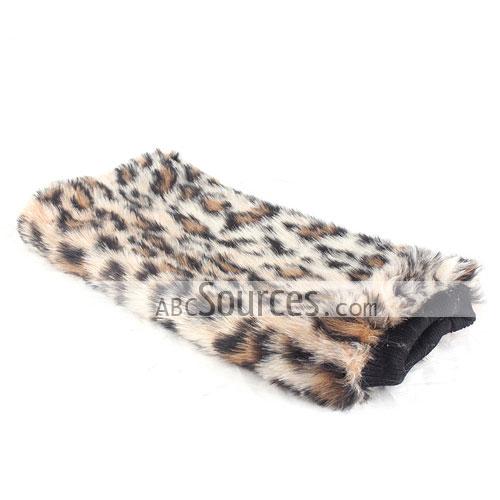 2013 Women Ladies Fur Leg Warmer Muffs Foot Cover Boots Sleeve Warm Longwool Leopard