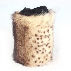 New Faux Fur Leg Cover Warmer Muffs Boots Leggings Socks Faux Fur Foot Cover Socks Cover