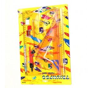 Cute Statonery Set, Pen Bag + Pencil + Sharpener+ Ruler+Eraser+ Sticker, Kids ' Gift, TB-388