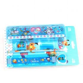 Popular Cartoon Stationary Set,Pencil Ruler Eraser Sharpener ,DL721