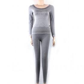 2013 Fashion Grey Highneck Womwn Shape Underwear Seamless Thermal Underwear Set ,ware Underwear