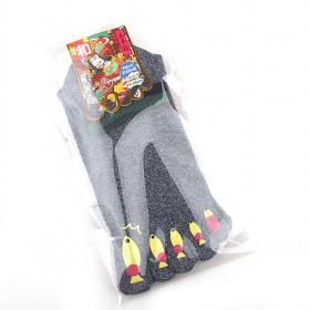 100% Black Cotton Five Fingers Women 's Socks Plain Knee-high Tube Socks