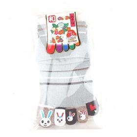 100% Animal Cotton Five Fingers Women 's Socks Plain Knee-high Tube Socks