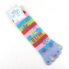 2013 New Fashion Colorful Women Striped Toe Socks Cotton Candy Socks