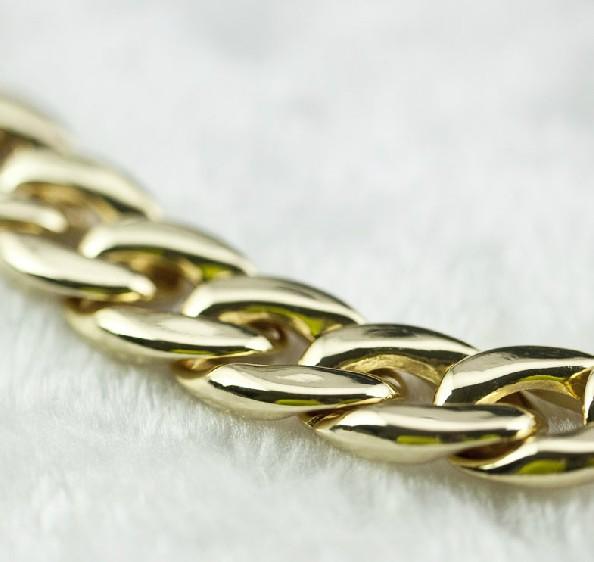 Hot Gold Tone Statement Bold Link Chain Necklace