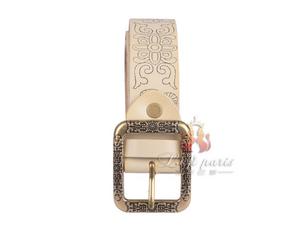 Ladies Embossed Leather Belts