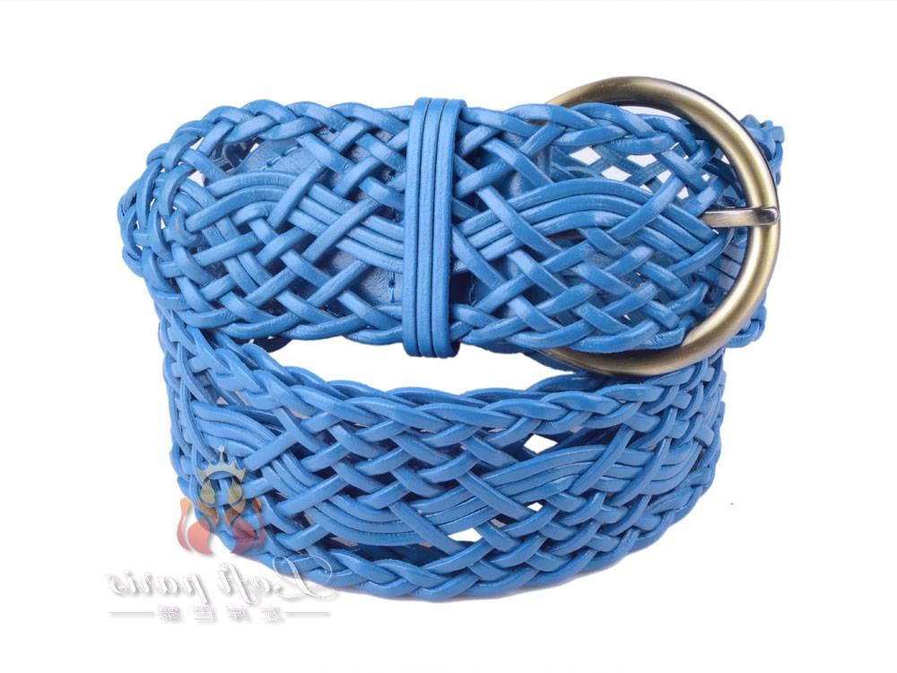 Regenation leather woven belt