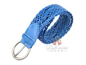 Regenation leather woven belt