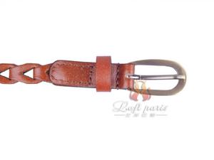 Regenation leather woven belt