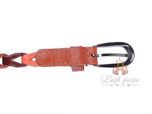 Regenation leather woven belt
