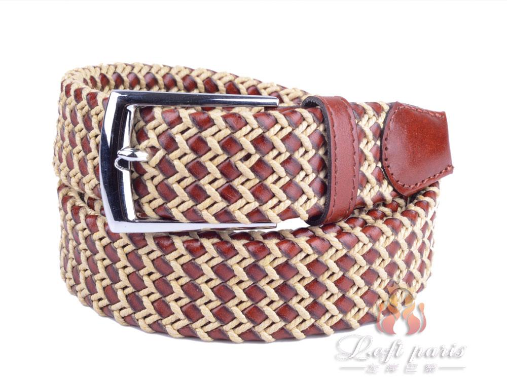 Waved woven belt