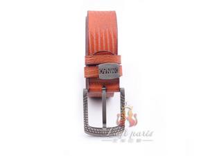 Leather pin buckle belt