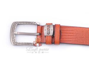 Leather pin buckle belt