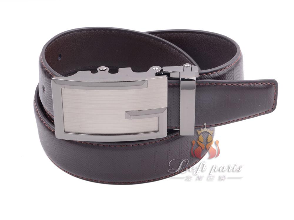Genuine leather automatic buckle belt