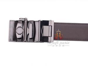 Genuine leather automatic buckle belt