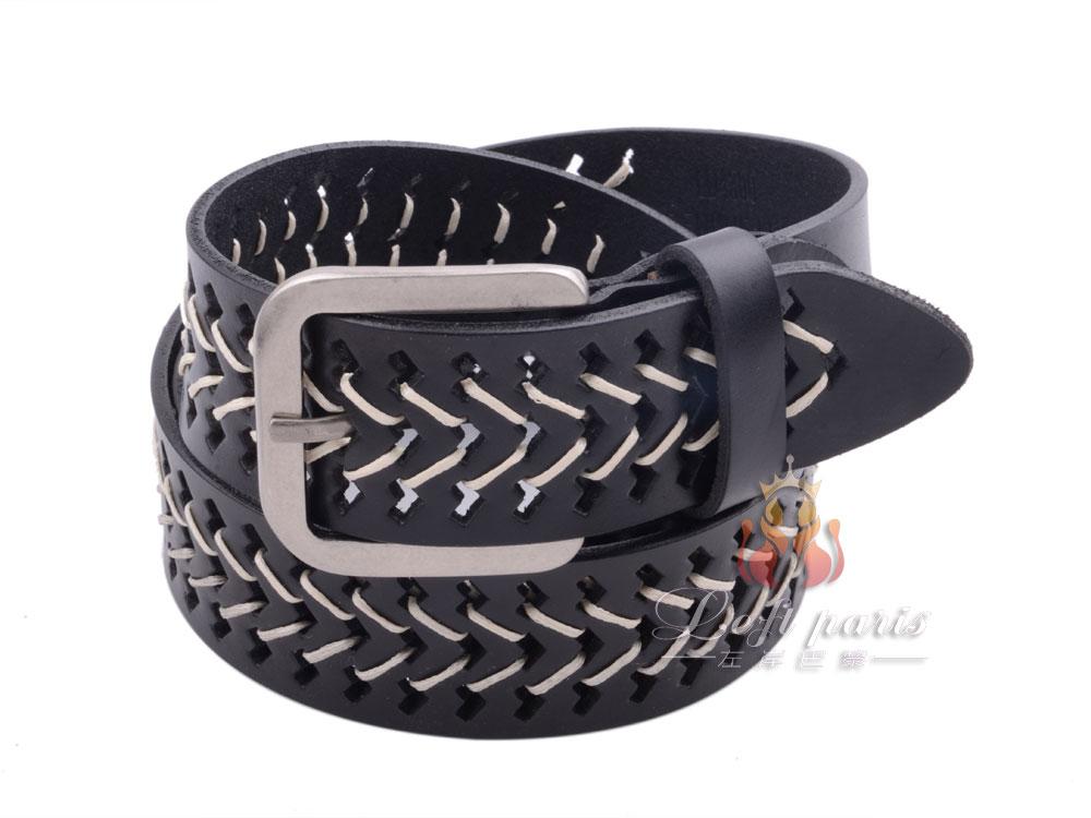 Lady Genuine Leather Pin Buckle