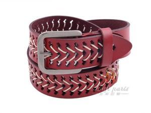 Lady Genuine Leather Pin Buckle