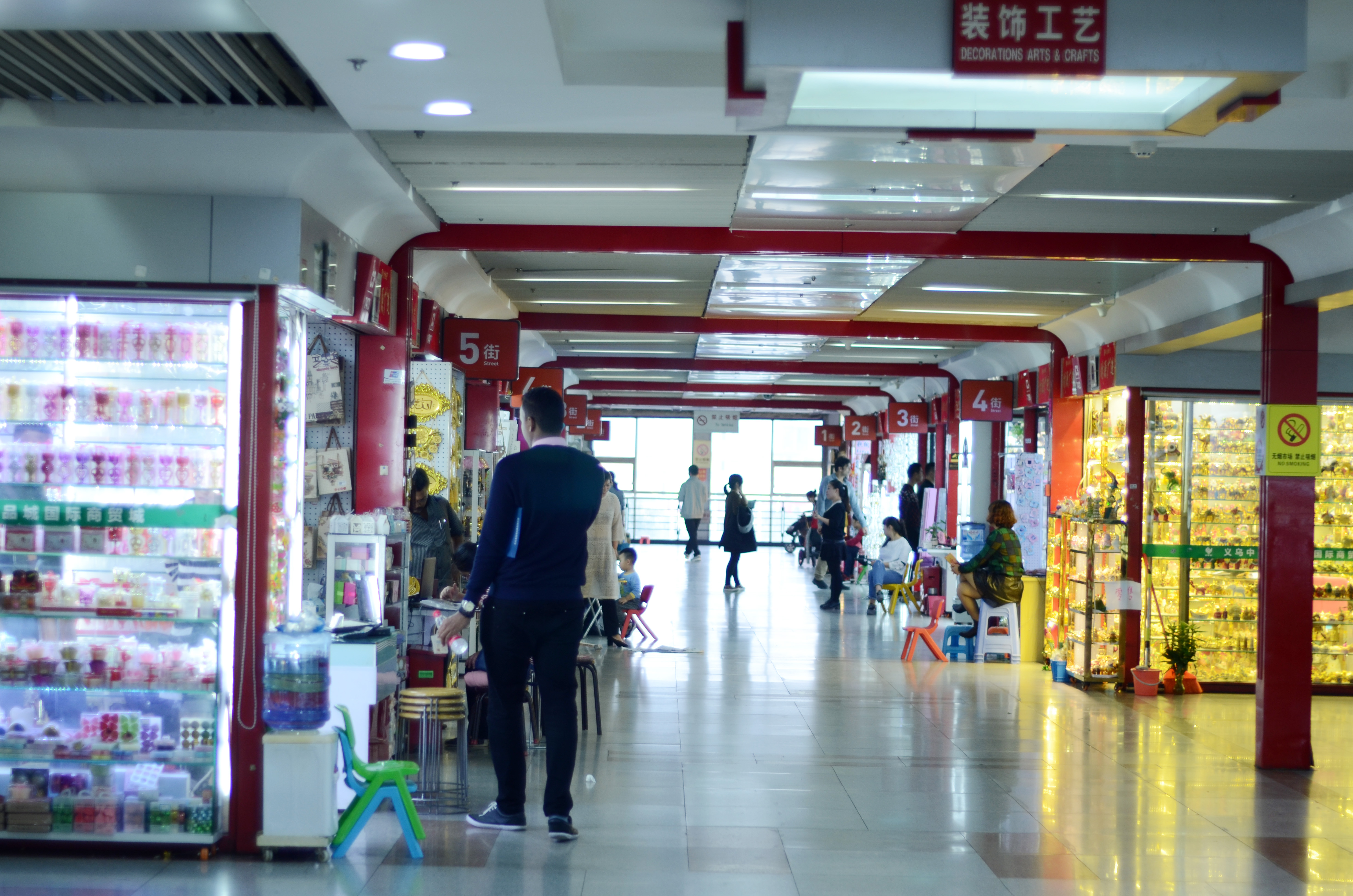 Decoration area of Yiwu market